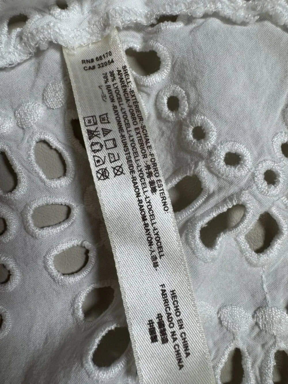 Intimately Free People White Sleeveless Eyelet Lace Top Size Medium Open Boho